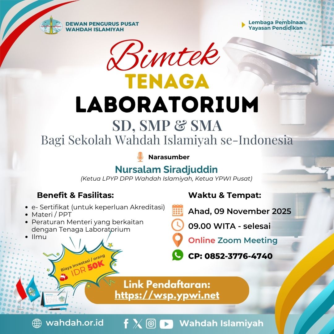 Bimtek Tenaga Laboratorium bagi Laboran Sekolah