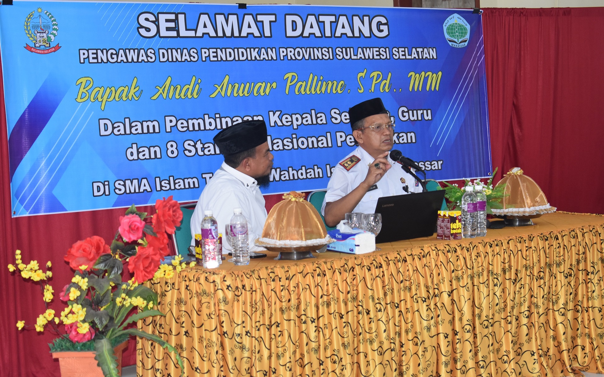 Kunjungan Perdana Pengawas Di SMA IT Wahdah Islamiyah Makassar